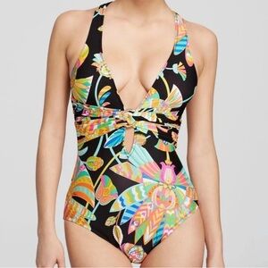 Trina Turk Tahitian floral one piece swimsuit